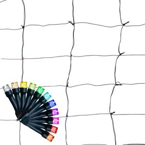 Celebrations Platinum Net Christmas Lights, Smart-Enabled, LED T5 Multicolored 100 ct - 4 ft. - 1 of 4