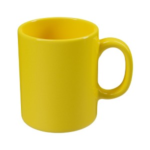 Omniware Teaz Cafe 11 oz Classic Mug - Vintage Stoneware Coffee Cup, Nostalgic 50s-Inspired Drinkware, Rustic Farmhouse, Dishwasher Safe (Yellow) - 1 of 4