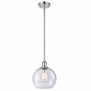 Athens - 1 Light Stem Hung Mini Pendant In Industrial Style-10 Inches Tall and 8 Inches Wide - 1 of 1