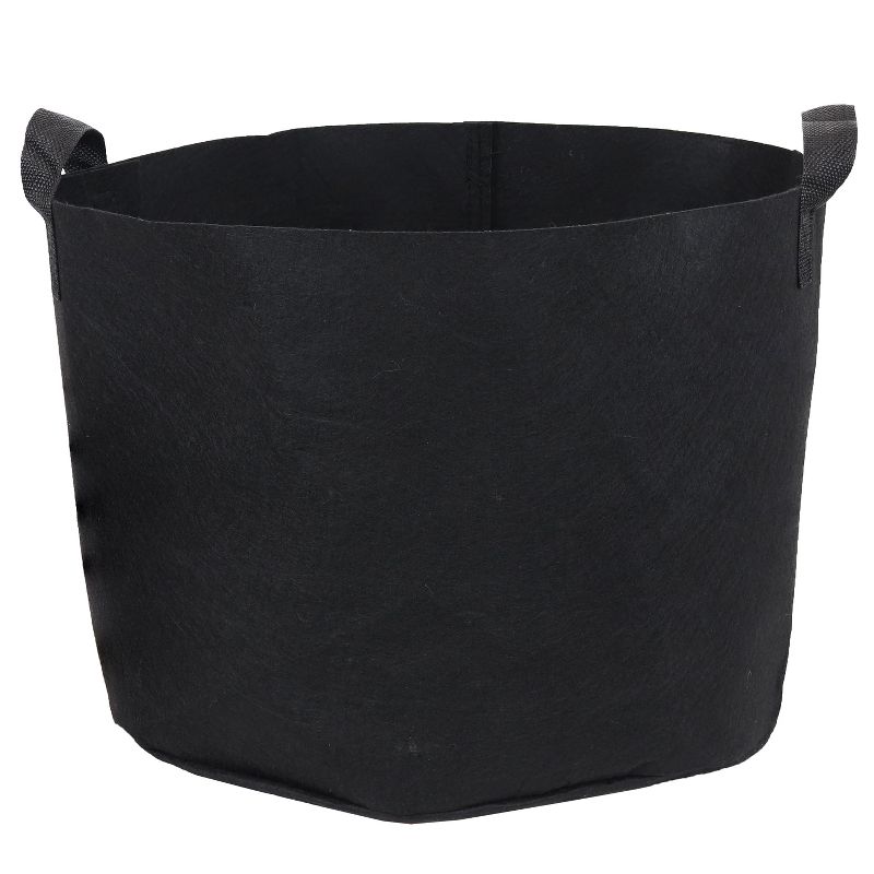 Sunnydaze Garden Grow Bag with Handles Nonwoven Polypropylene Fabric, Black, 5pc, 5 of 10