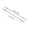 Unique Bargains Lanyard Cable Rope with Key Ring Keychains Silver 4 Pcs - 2 of 4
