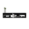 INFURNIC TV Stands and Consoles Floating TV Stand with Open Shelves and Cable Management for Modern Living Room, Black, 12.6"*47.7"*10" - 3 of 4