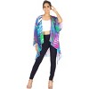 HAPPY BAY Women's Summer Tropical Beach Loose Casual Bikini Swimwear Cover Up Beachwear Duster Cardigans for Women One Size Colorful, Chevron Stripes - 4 of 4