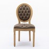 PAGED French Style Dining Chairs Set of 2 with High Backrest Wood Frame Living Room Chairs with Nailhead Trim for Living Room - 4 of 4