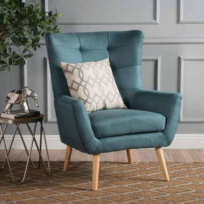 Sapphtopaz Accent Chair Comfy Chair Wood Armchair with Decoration Accent Chairs for Living Room, Bedroom