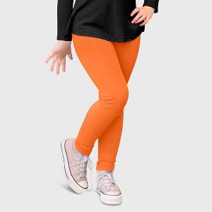 City Threads Girls 100% Cotton Leggings - USA-Made, Soft, Breathable & Sensory Friendly for Kids/Toddlers - 1 of 4