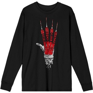 Nightmare on Elm Street Fresh Meat What a Rush Women's Black Long Sleeve Tee - 1 of 2