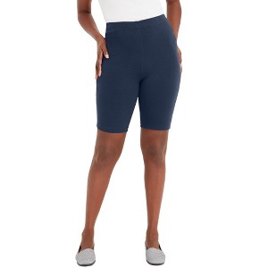Jessica London Everyday Stretch Cotton Bike Short - 1 of 4