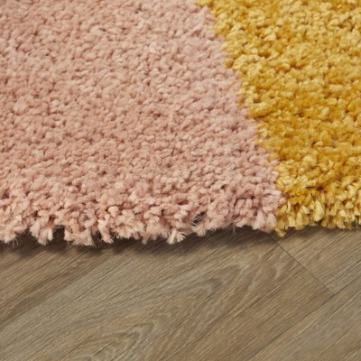 Amelia White Rainbow Shag Kids' Rug 8' x 10'