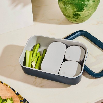 Sage Green 6.6-Cup Glass Meal Prep Canister Set