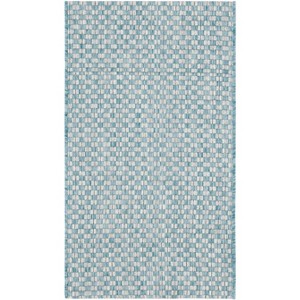 Courtyard CY8653 UV & Stain Resistant Non-Shedding Power Loomed Indoor/Outdoor Rugs - Safavieh - 1 of 4