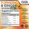 Turmeric Curcumin Supplement 2600mg - Organic Ginger, Turmeric, BioPerine Black Pepper Extract 95% - 120 Capsules By Nature's Nutrition - 2 of 4