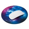 Insten 2 Pack Round Mouse Pad Galaxy Space Nebula Design, Stitched Edges, Non Slip Rubber Base, Smooth Surface Mat, (7.9" x 7.9") - 3 of 4