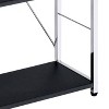 TOAOTBNBO Wide Bookcase with X-shape Cross Bar Design, 4-Tier Storage Bookshelves for Home Modern Corner Book Shelf for Decoration, Black - 4 of 4