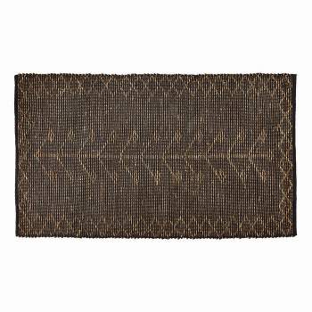 tagltd Chaka Seagrass Rug Cotton Jute Hand Woven Rolled&Tied With Ribbon Area Rug