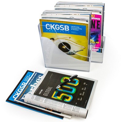 Sorbus Clear Acrylic Desk Organizer and Magazine Holder