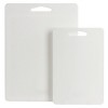 Martha Stewart Everyday Fayer 2 Piece Polypropylene 16in and 12in Cutting Board Set in White - 2 of 4