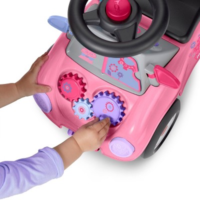Pink Interactive Ride-On Car with Sensory Activities