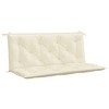 Aghana Digitals Cream Oxford Fabric Garden Bench Cushion Set of 2 - Water-Resistant, Non-Slip, - 2 of 4