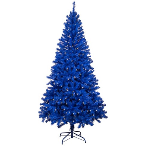 Northlight Pre-Lit Medium Pine Artificial Christmas Tree - 6' - Royal Blue - Clear Lights - image 1 of 4