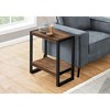Gulches Industrial 2-Tier Accent Table - Versatile Brown Laminate Side Table - 2 of 4