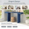 60" Modern Console Table with Geometric Legs and Wide Tabletop, Entryway or Sofa Table for Hallway or Living Room -3irtyhousy - 2 of 4