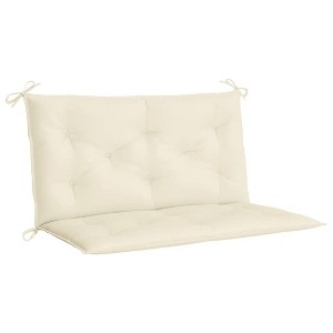 vidaXL Indoor/Outdoor Bench Cushions 2 pcs, Non-slip, Water-Repellent, Cream White 39.4"x19.7"x2.8" - 1 of 4