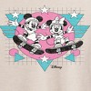 Women's - Disney - Mickey And Minnie Retro Skatin Oversized Graphic T-Shirt - 2 of 4