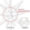 PartyWoo Foil Balloons White Star Starburst 42 27 22 Inch 10 pcs - 4 of 4