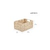 mDesign Woven Farmhouse Pantry Food Storage Bin Basket Box - 4 of 4