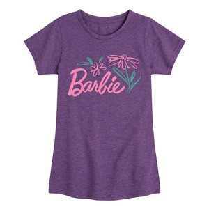 Girls' - Barbie - Easter Fitted Short Sleeve Graphic T-Shirt - 1 of 3
