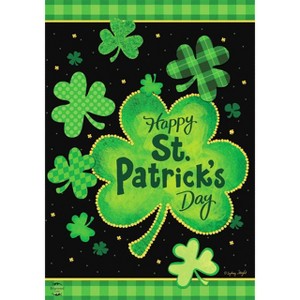 Briarwood Lane St. Patrick's Day Shamrock House Flag Patterned Cl - 1 of 4