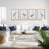 Plum & Post 16.5"W x 1"D x 23.5"H Elegant Blue Heron Framed Wall Art Set of 4 - 4 of 4