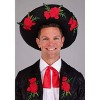 HalloweenCostumes.com Small   Men's Mariachi Costume & Sombrero Hat,  Halloween or Mexican Holidays, Black/Green/Red - 3 of 4
