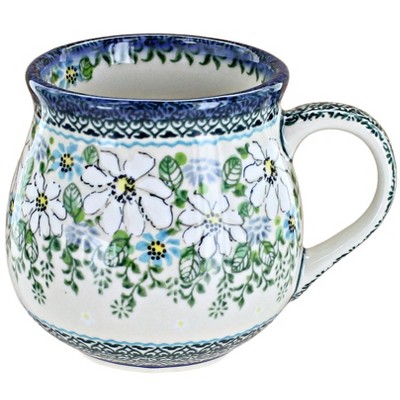 Blue Rose Polish Pottery K04D Galia Large Bubble Mug