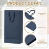 Unique Bargains Thick Kraft Paper Gold Edge Wine Gift Bags 13.7" x 7" x 3.5" 3 Pcs - 3 of 4