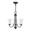 Livex Lighting Ridgedale 3 - Light Flush Mount in  Black - 3 of 4