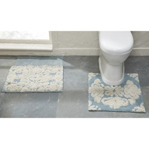 Medallion Collection 100% Cotton Tufted Bath Rug Set of 2 - Better Trends - 1 of 4