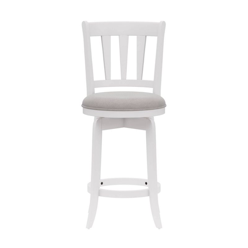 25.5&#34; Presque Isle Wood Swivel Counter Height Barstool White - Hillsdale Furniture, 5 of 14