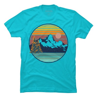 Men's Design By Humans Mountain View By pilipsjanuarius T-Shirt
