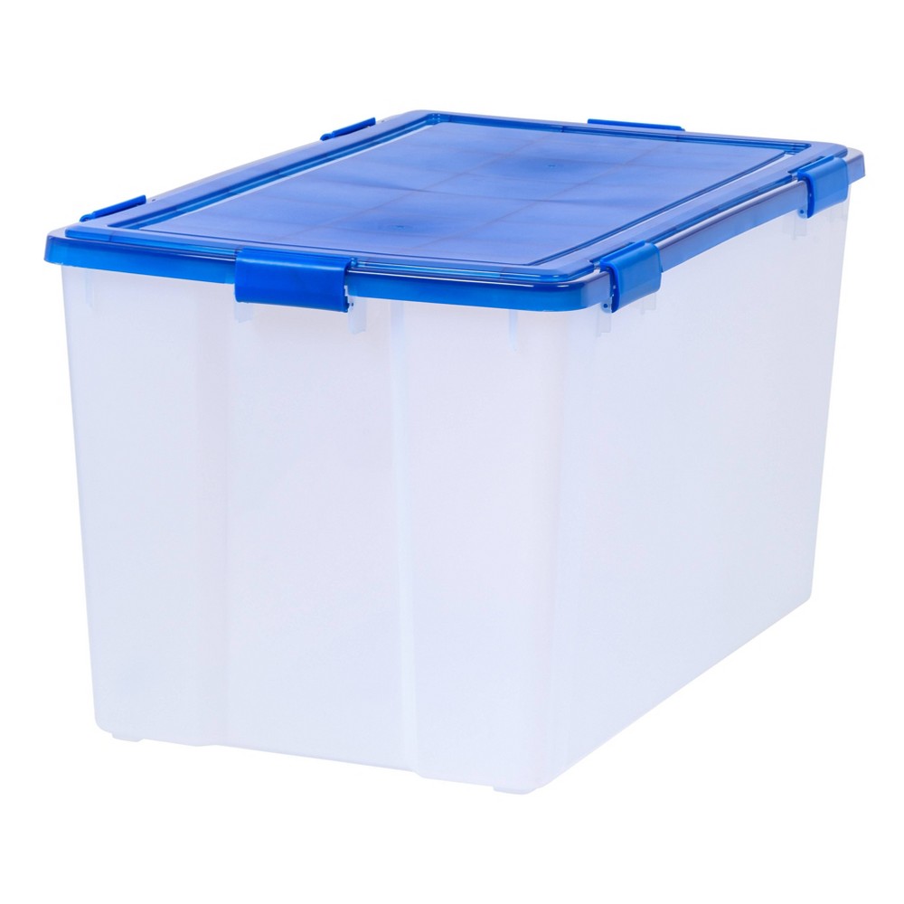 Photos - Clothes Drawer Organiser IRIS 156qt WeatherPro Plastic Storage Box Clear 