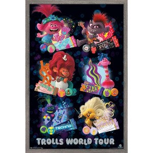 Trends International DreamWorks Trolls 2 - Grid Framed Wall Poster Prints - 1 of 4