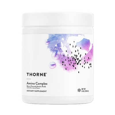 THORNE Amino Complex - Clinically-Validated EAA and BCAA Powder for Pre or Post-Workout - NSF Certified for Sport - Berry Flavor - 8 Oz - 30 Servings