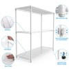 NicBex 47.20" 3-Tier Bookshelf with Adjustable Metal Shelves Bookcases for Living Room Home Office - 4 of 4