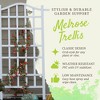 Dura-Trel Melrose 35 x 75 Inch Indoor Outdoor Garden Trellis Plant Support for Vines and Climbing Plants, Flowers, and Vegetables, White - 2 of 4