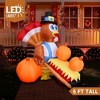 6ft Turkey Carrying Three Pumpkins - 2 of 4