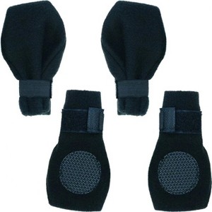 Fashion Pet Arctic Fleece Dog Boots - Black (X-Small) - 1 of 3