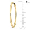 EVERLY JEWELRY | 14k Gold Hoop Earrings - Multiple Metal Color Options - 3 of 4