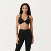 Anna-Kaci Active Women's Twist Front Halter Sports Bra Top with Supportive Wide Straps - 2 of 4