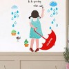 Slickblue Beautiful Rainy Girl Wall Decal 19.5x27 inch – Easy Apply Vinyl Art for Bedroom & Living Room Spaces - 3 of 3